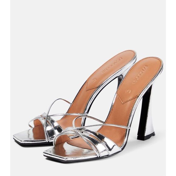 D'Accori Lust Metallic Leather Mules Size 38.5 $690 - Picture 2 of 9